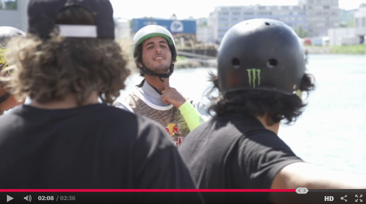 Julian Cohen 3rd place Red Bull Wake of Steel 